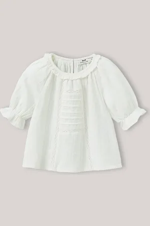 CYRILLUS Blouse broderie anglaise en gaze de coton