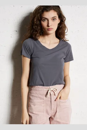 American Vintage Tee-shirt Col V en coton