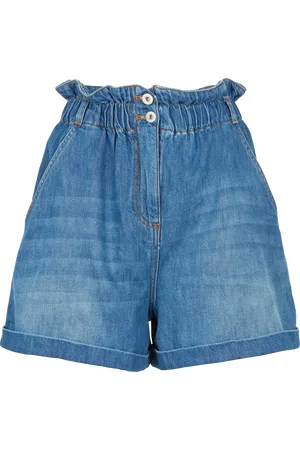 Twin-Set Short taille haute en jean