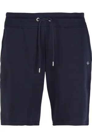 GANT Short droit en coton molletonné