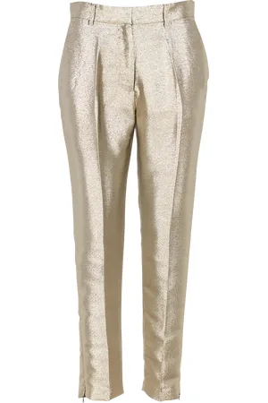 Mes Demoiselles Pantalon droit métallisé