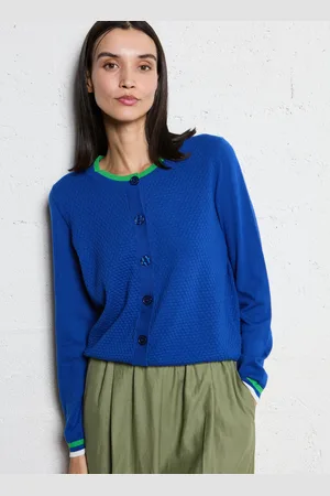 Bensimon Cardigan col rond en coton mélangé