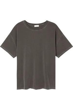 American Vintage Tee-shirt oversize col rond en coton mélangé