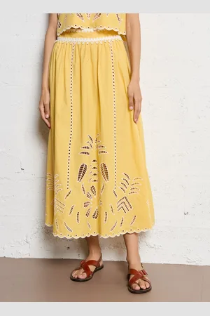 Petite Mendigote Jupe midi en coton