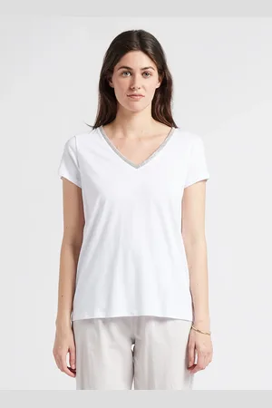 Sud Express Tee-shirt Col V en coton mélangé
