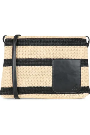 Nice Things Pochette en bandoulière effet raphia