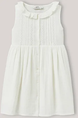 CYRILLUS Robe en gaze de coton brodée