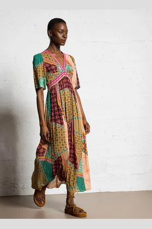 Bash Robe longue Col V imprimée