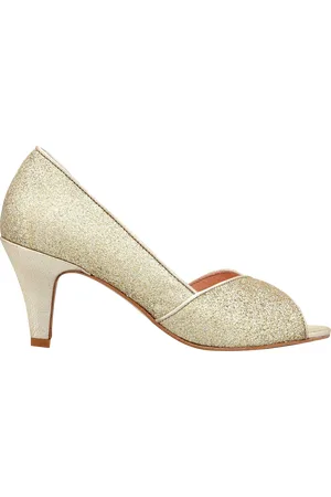 COSMOPARIS Escarpins en cuir pailleté