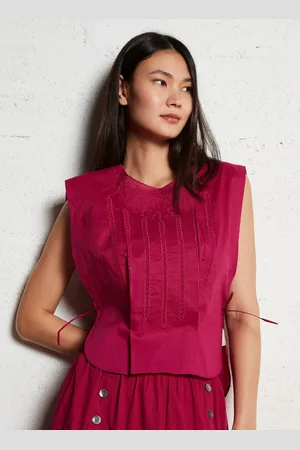 Antik Batik Top droit en organza