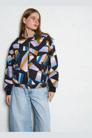 Bash Blouson col rond effet patchmwork