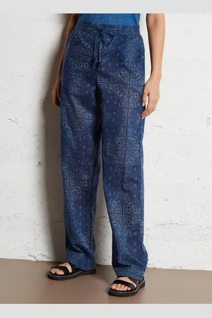 Berenice Pantalon droit à motifs bandana