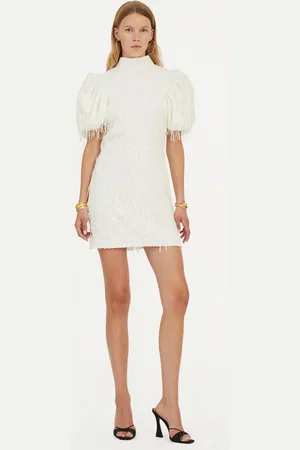 ROTATE Robe courte en fibres recyclées mélangées