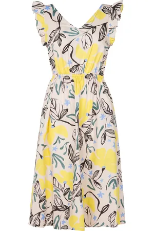 Paul Smith Robe midi en coton imprimée