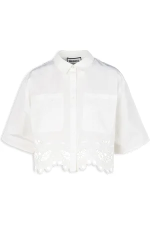 Berenice Chemise col classique en broderie anglaise