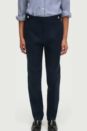 Pablo Pantalon droit en coton mélangé