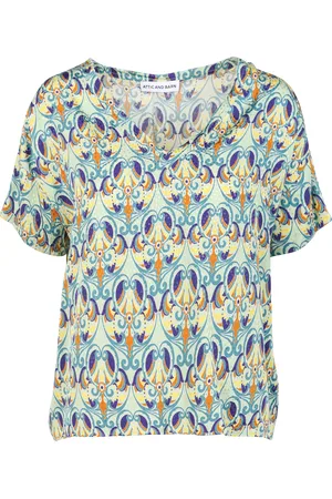 Attic and Barn Tee-shirt ample imprimé en jacquard