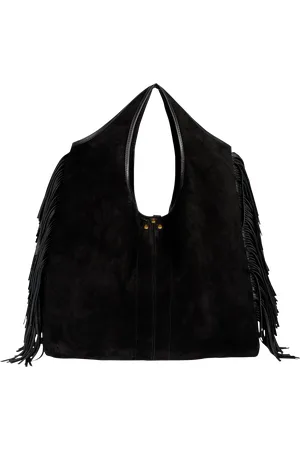 JÉRÔME DREYFUSS Sac cabas en cuir velours