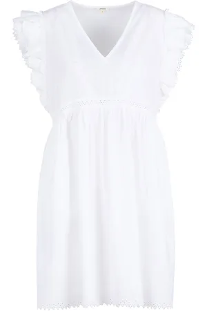 Bellerose Robe courte Col V ample en coton