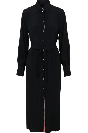 Paul Smith Robe midi droite col classique