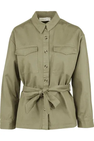 La Petite Etoile Veste en jean à col classique en twill de coton