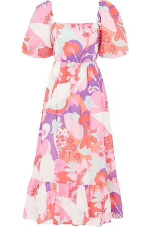 Antik Batik Robe longue en coton imprimé