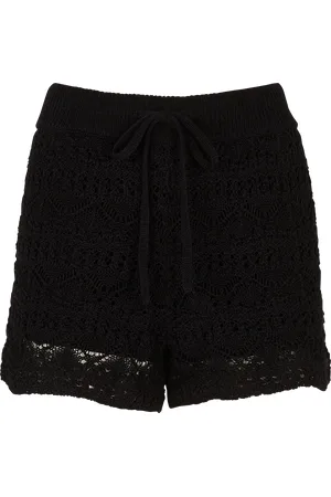 IRO Short droit en lin et coton mélangé