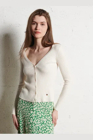 La Petite Etoile Gilet ajusté en maille côtelée