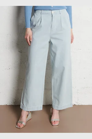The Korner Pantalon large en coton mélangé