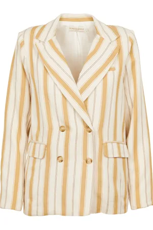 La Petite Etoile Blazer droit à col tailleur en coton