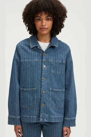 Pablo Veste col classique en denim de coton mélangé