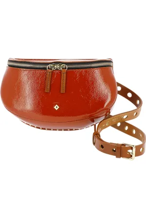 HERBERT FRERE SOEUR Pochette banane en cuir verni