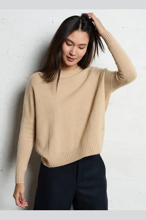 KUJTEN Pull col rond oversize en cachemire