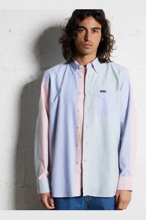 Façonnable Chemise droite rayée en coton