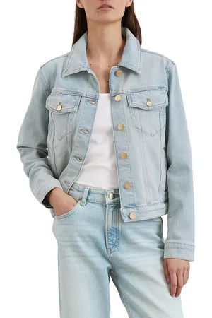 Marc O’ Polo Veste en denim droite en coton mélangé