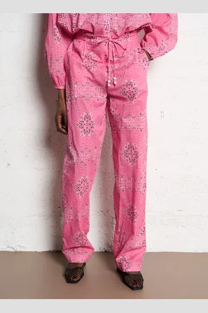 Berenice Pantalon droit à motifs bandana