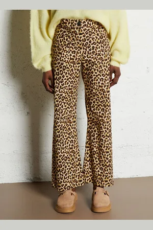 Bellerose Pantalon large en coton bio imprimé