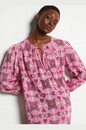 Antik Batik Robe longue en coton imprimé