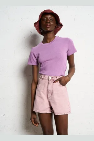 American Vintage Tee-shirt col rond droit en coton