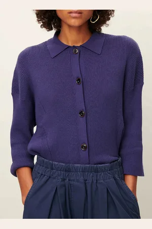 Sessun Cardigan droit col classique en coton
