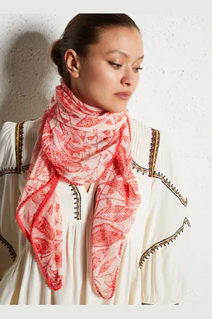 Sud Express Foulard imprimé en coton mélangé