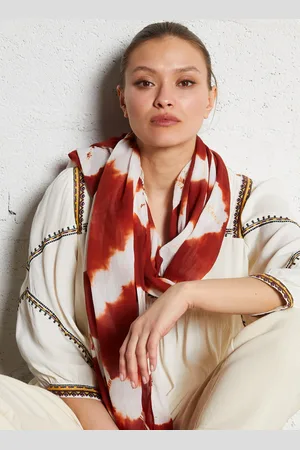 AU PRINTEMPS PARIS Foulard imprimé en coton