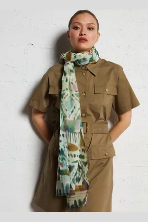 Sud Express Foulard imprimé en coton mélangé
