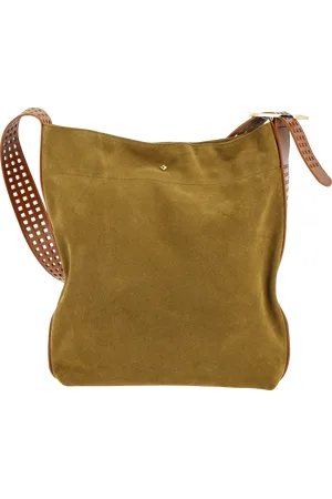HERBERT FRERE SOEUR Sac bandoulière en cuir velours