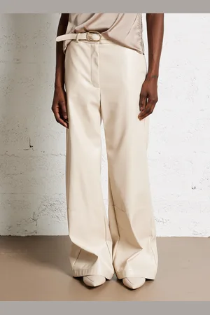 Imperial Pantalon large effet cuir