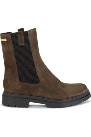 Les Tropéziennes par M Belarbi Bottines chelsea en cuir velours