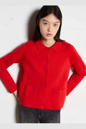 Sud Express Gilet droit col classique en coton mélangé