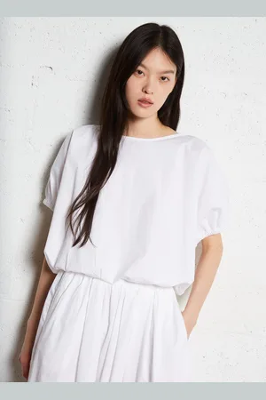 Bellerose Top ample col rond en coton mélangé