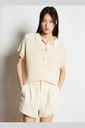 MAISON 123 Pull col polo en coton
