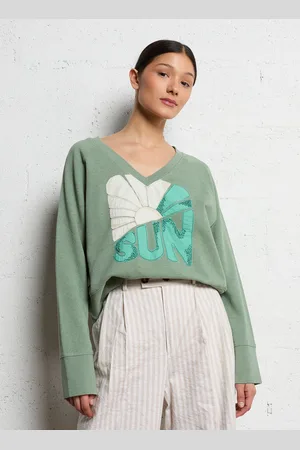Leon & Harper Sweat ample manches longues à motifs